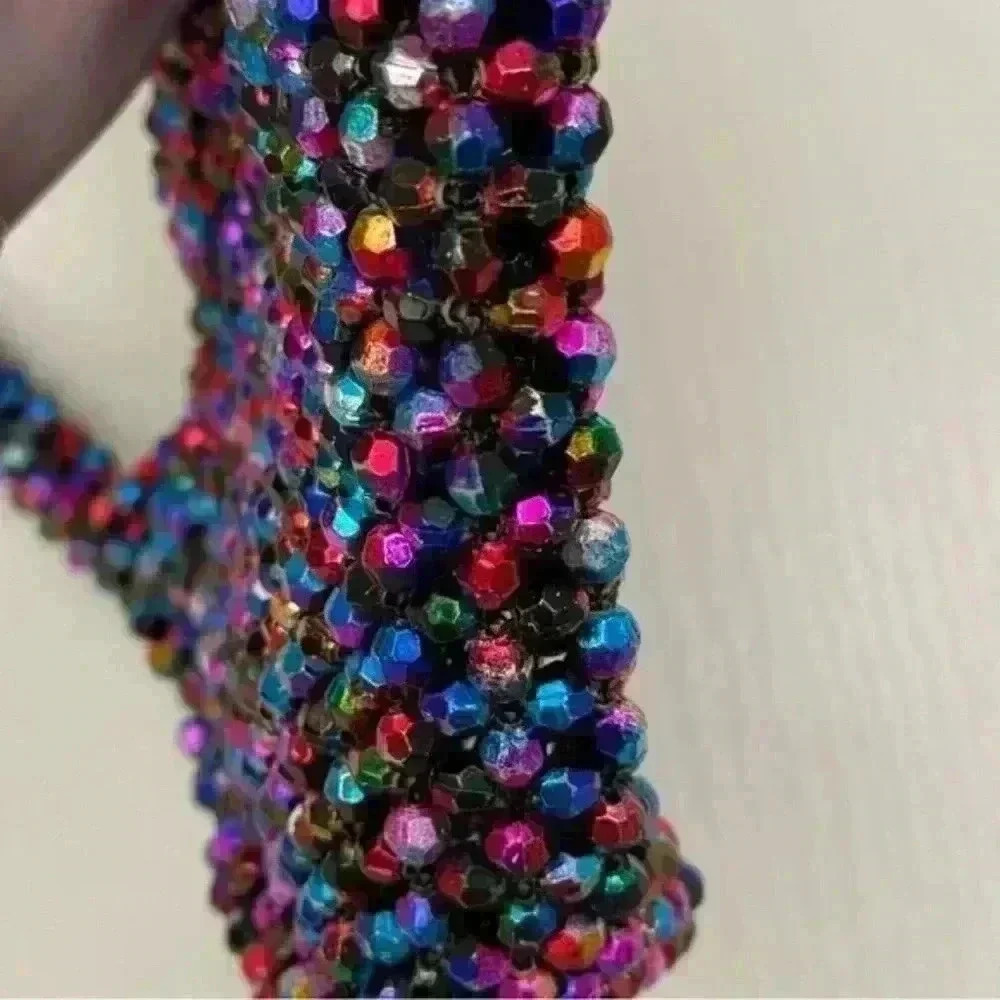 Colorful Beaded Shoulder Bag - Picture 4 of 4